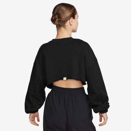 Women's Oversized French Terry Shrug - Black/Sail