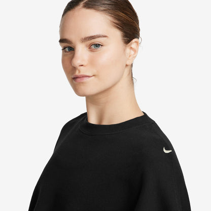 Women's Oversized French Terry Shrug - Black/Sail