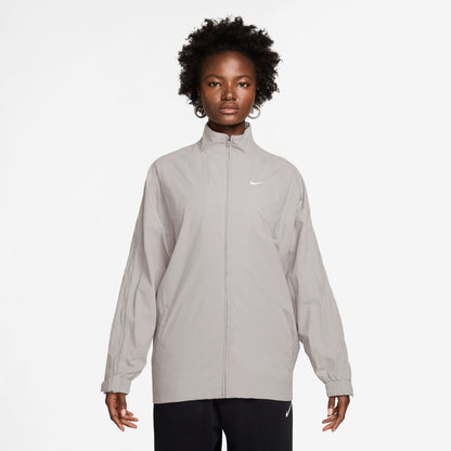 Women's Oversized Repel Zip Jacket - Lt Iron Ore/White