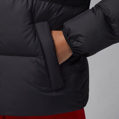 WOMEN'S PUFFER JACKET - BLACK/WHITE