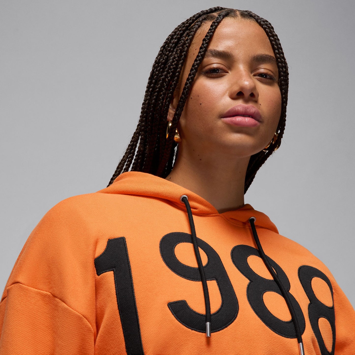 JORDAN X NINA CHANEL ABNEY FLEECE HOODIE - ALPHA ORANGE