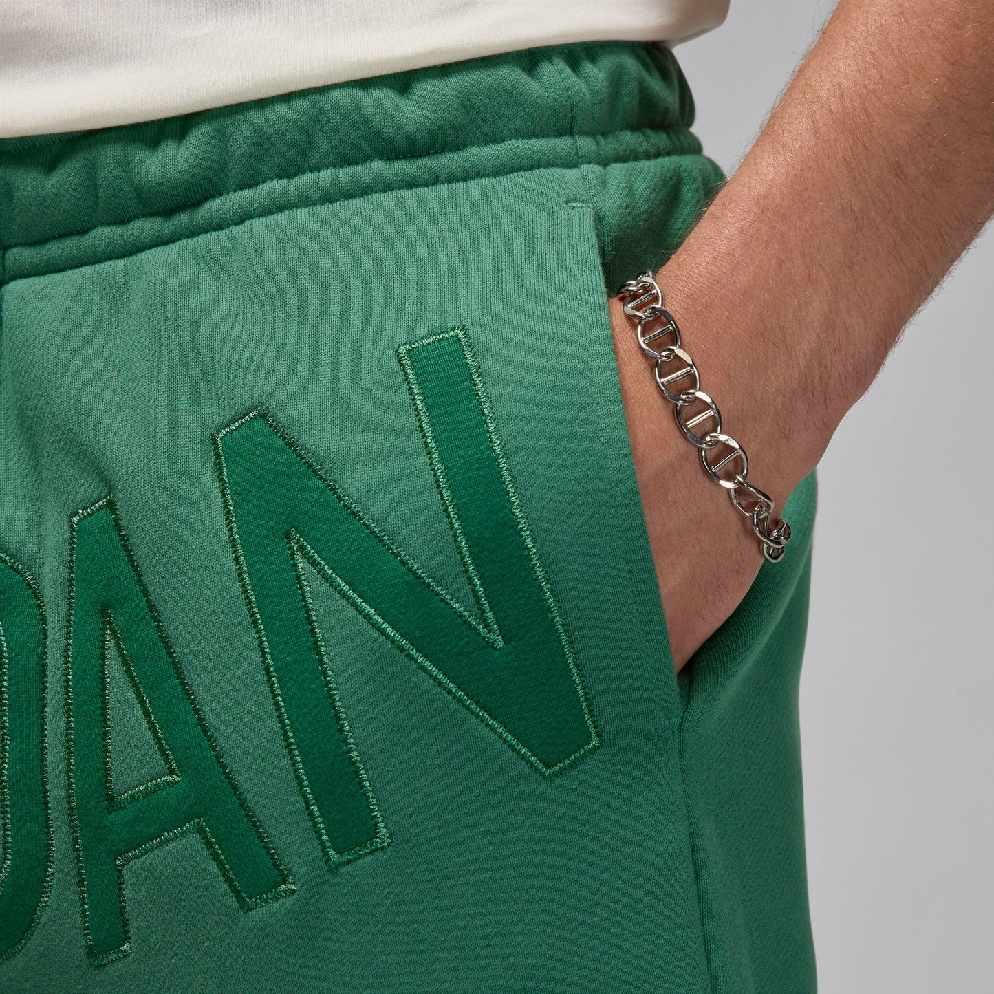 JORDAN X NINA CHANEL ABNEY FLEECE PANTS - GREEN STONE