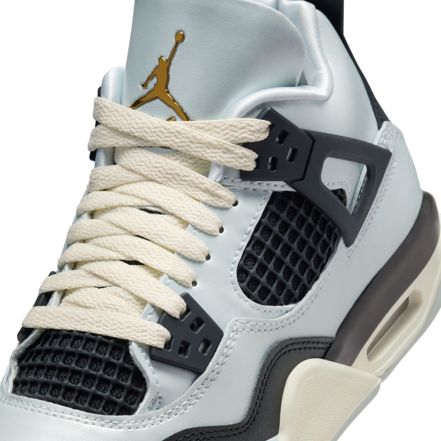 JORDAN 4 RETRO 'PURE PLATINUM' (GS) - PURE PLATINUM/METALLIC GOLD/BLACK/SAIL