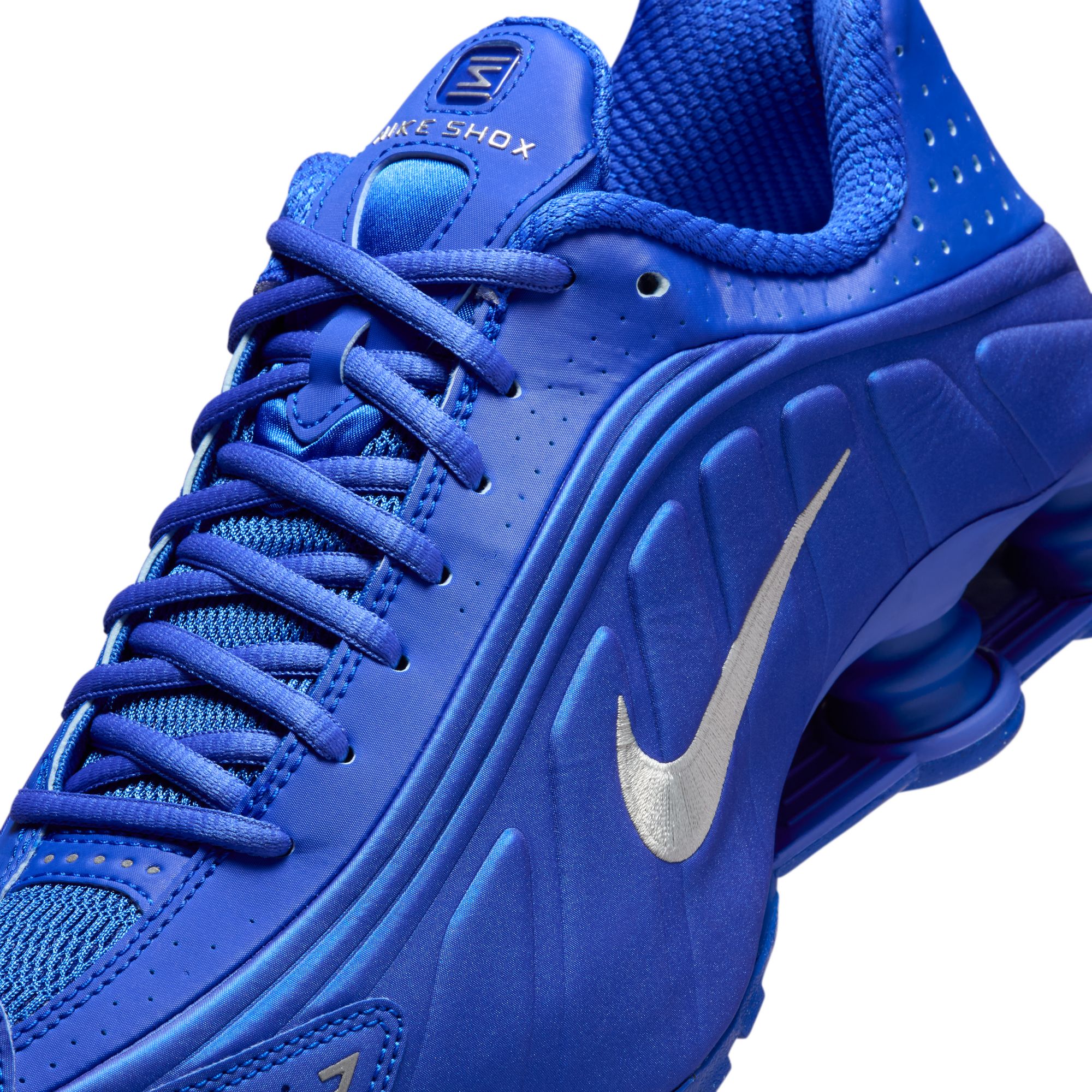 Blue nike shox mens best sale