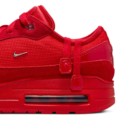 JACQUEMUS X NIKE AIR MAX 1 SP 'UNIVERSITY RED' - UNIVERSITY RED/METALLIC SILVER