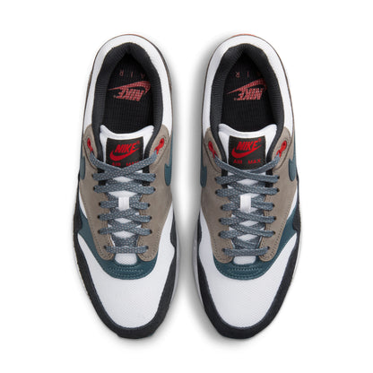 Air Max 1 PRM - 'Treeline' - White/Slate Blue/Black/Soft Grey