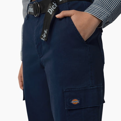 Cropped Cargo Pants - Ink Navy