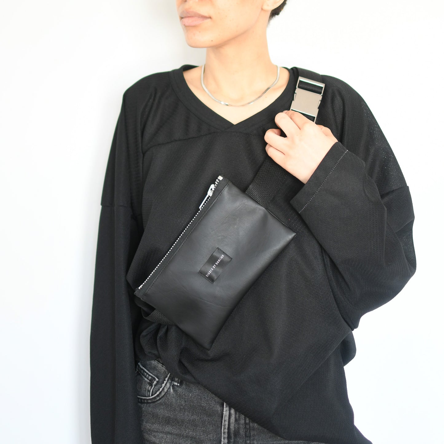 RECTANGLE BELT BAG - BLACK