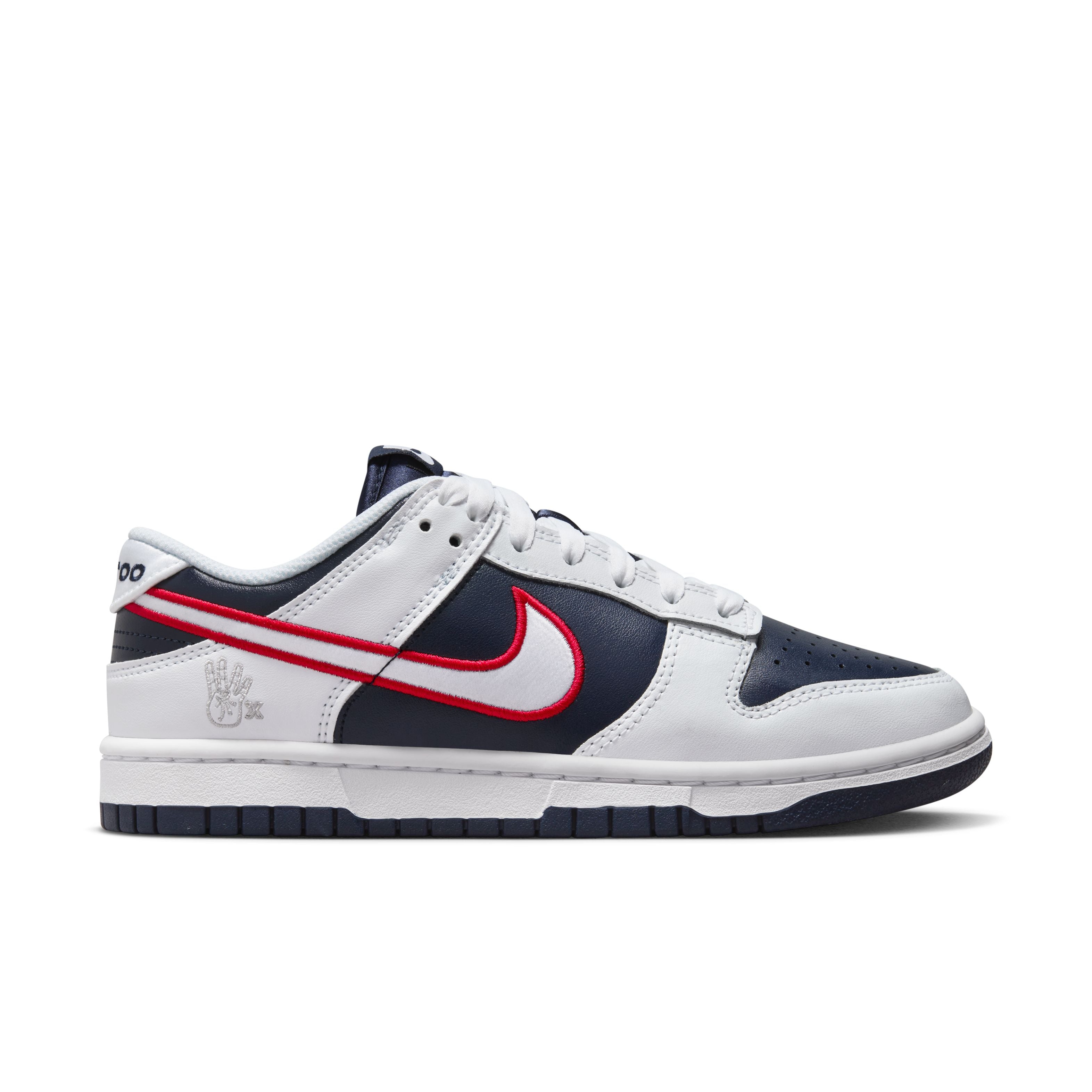 Dunk Low PRM - &#39;Houston Comets Four-Peat&#39; - White/University Red/Obsidian/Wolf Grey