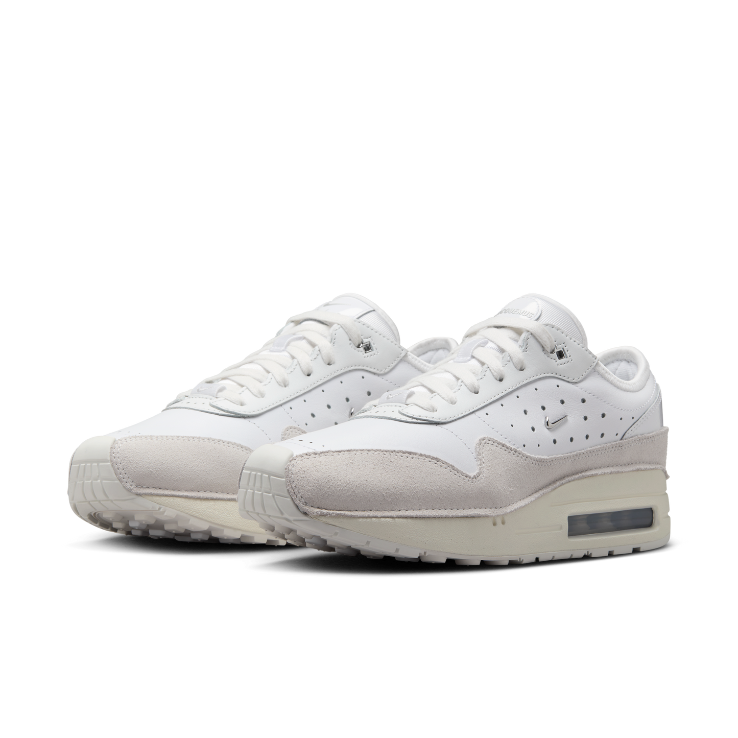 JACQUEMUS X NIKE AIR MAX 1 SP 'SUMMIT WHITE' - SUMMIT WHITE/METALLIC SILVER/SAIL