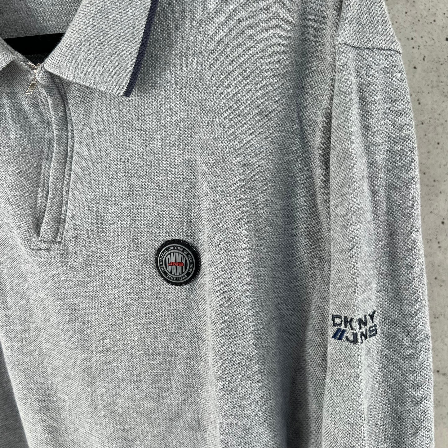 vintage DKNY three quarter zip