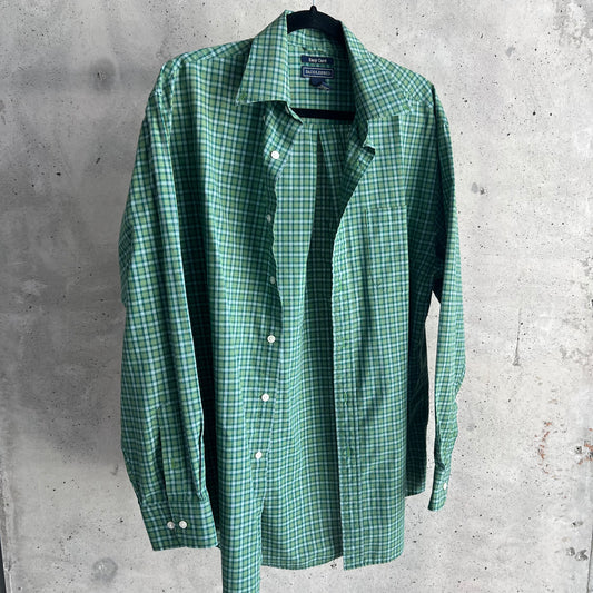 vintage green flannel