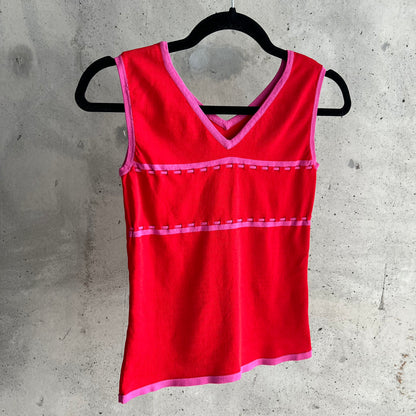 vintage lace detail tank