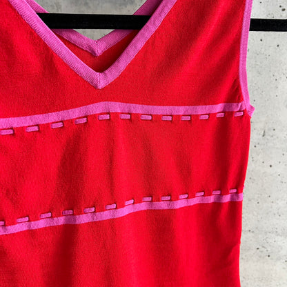 vintage lace detail tank