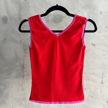 vintage lace detail tank