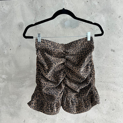 Vintage Leopard Print Skirt