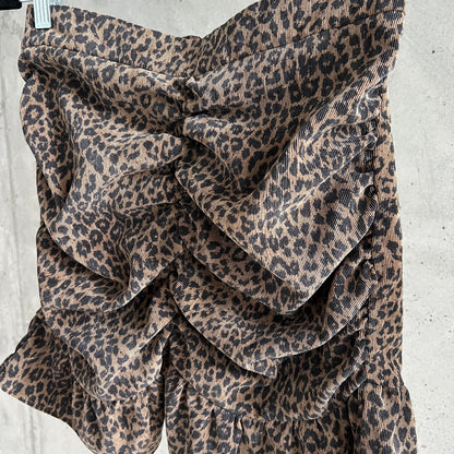 Vintage Leopard Print Skirt