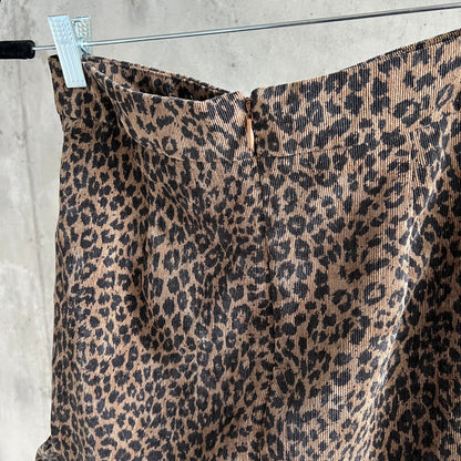 Vintage Leopard Print Skirt