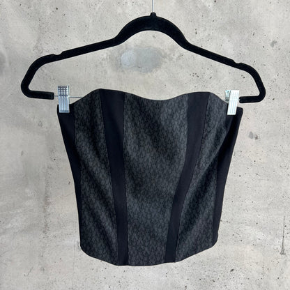 vintage tristan zip up bustier