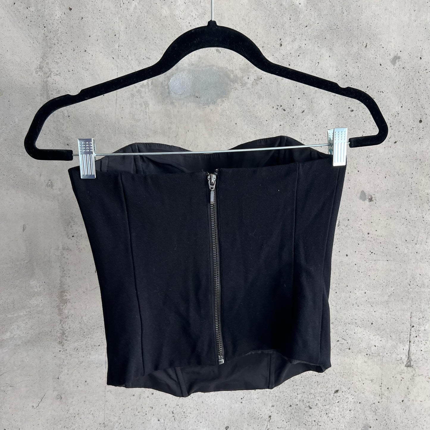 vintage tristan zip up bustier