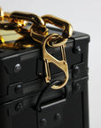 METALLIC GOLD POCKET BOX HANDBAG