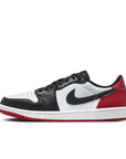 Jordan 1 Low OG - 'Black Toe' - White/Black/Varsity Red