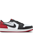 Jordan 1 Low OG - 'Black Toe' - White/Black/Varsity Red