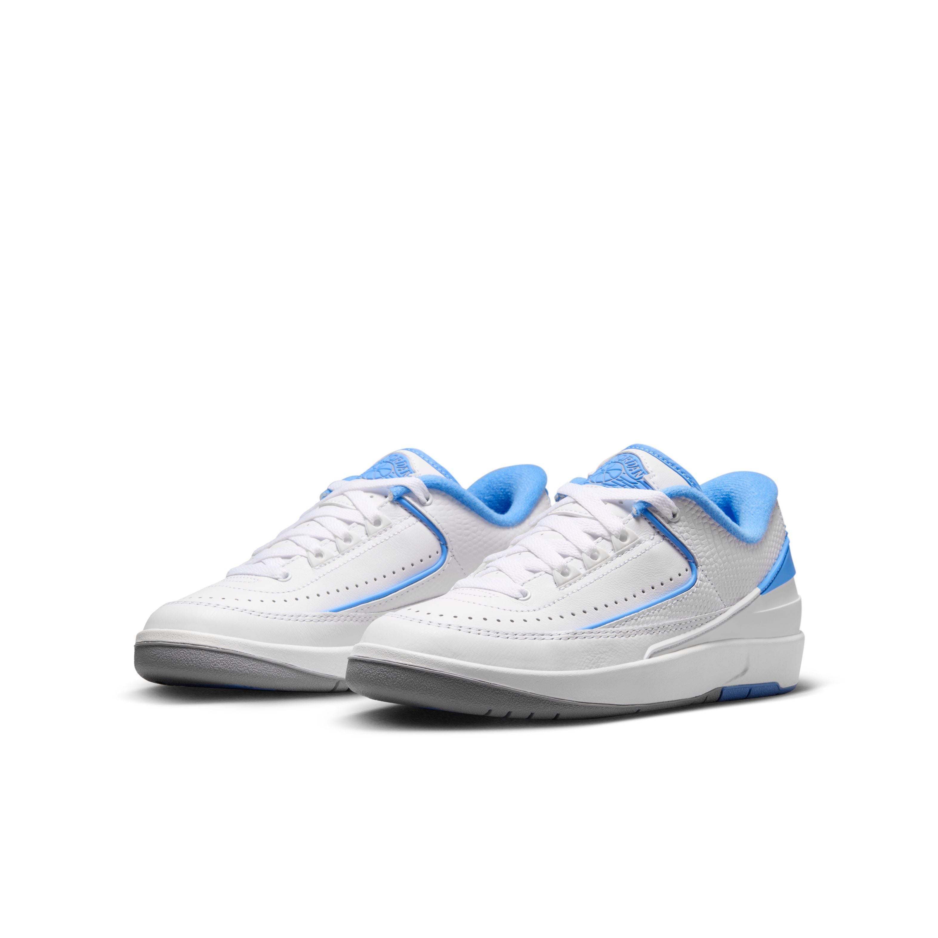 Jordan 2 Retro Low (GS) - &#39;UNC&#39; - White/University Blue/Cement Grey