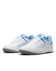 Jordan 2 Retro Low (GS) - 'UNC' - White/University Blue/Cement Grey