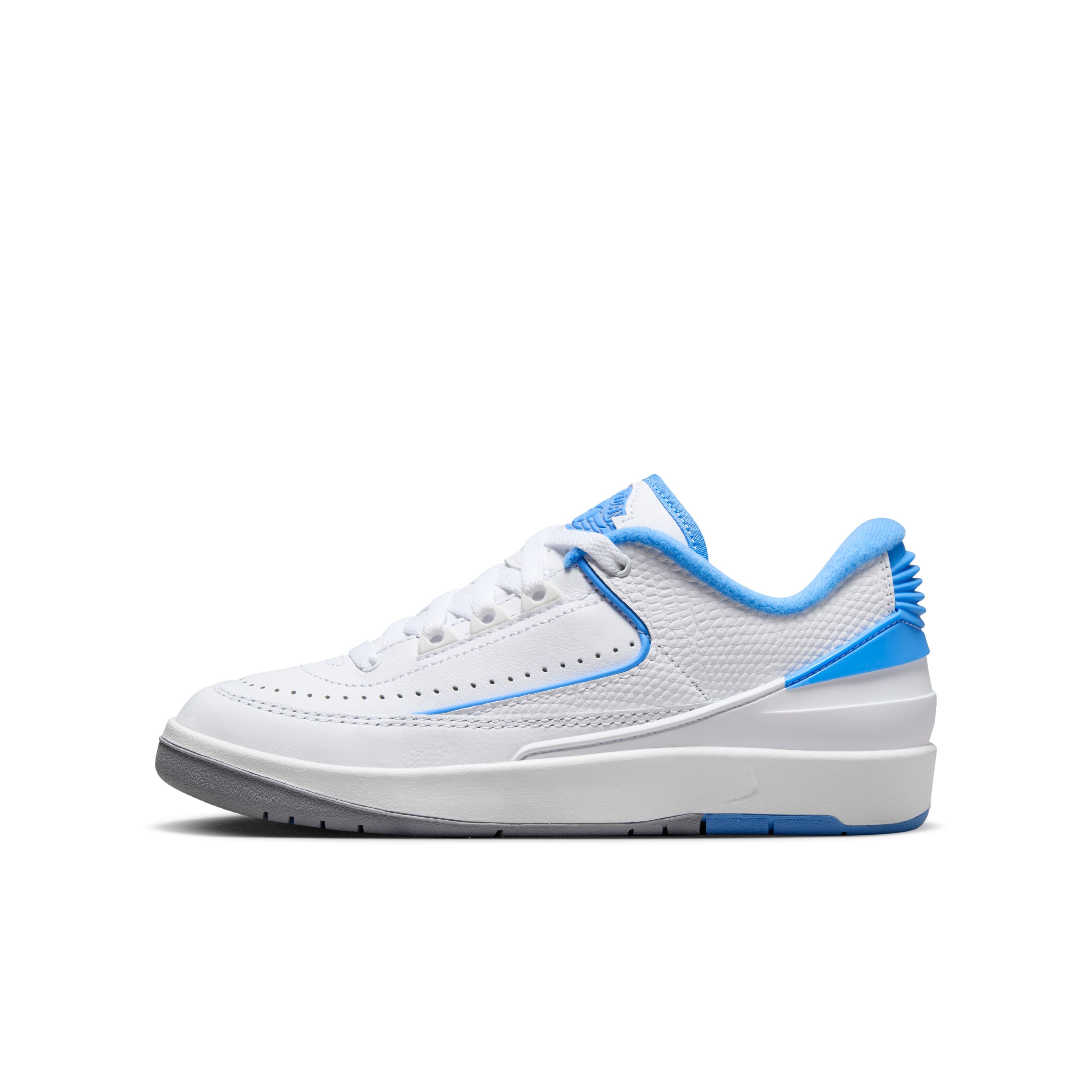 Jordan 2 Retro Low (GS) - &#39;UNC&#39; - White/University Blue/Cement Grey