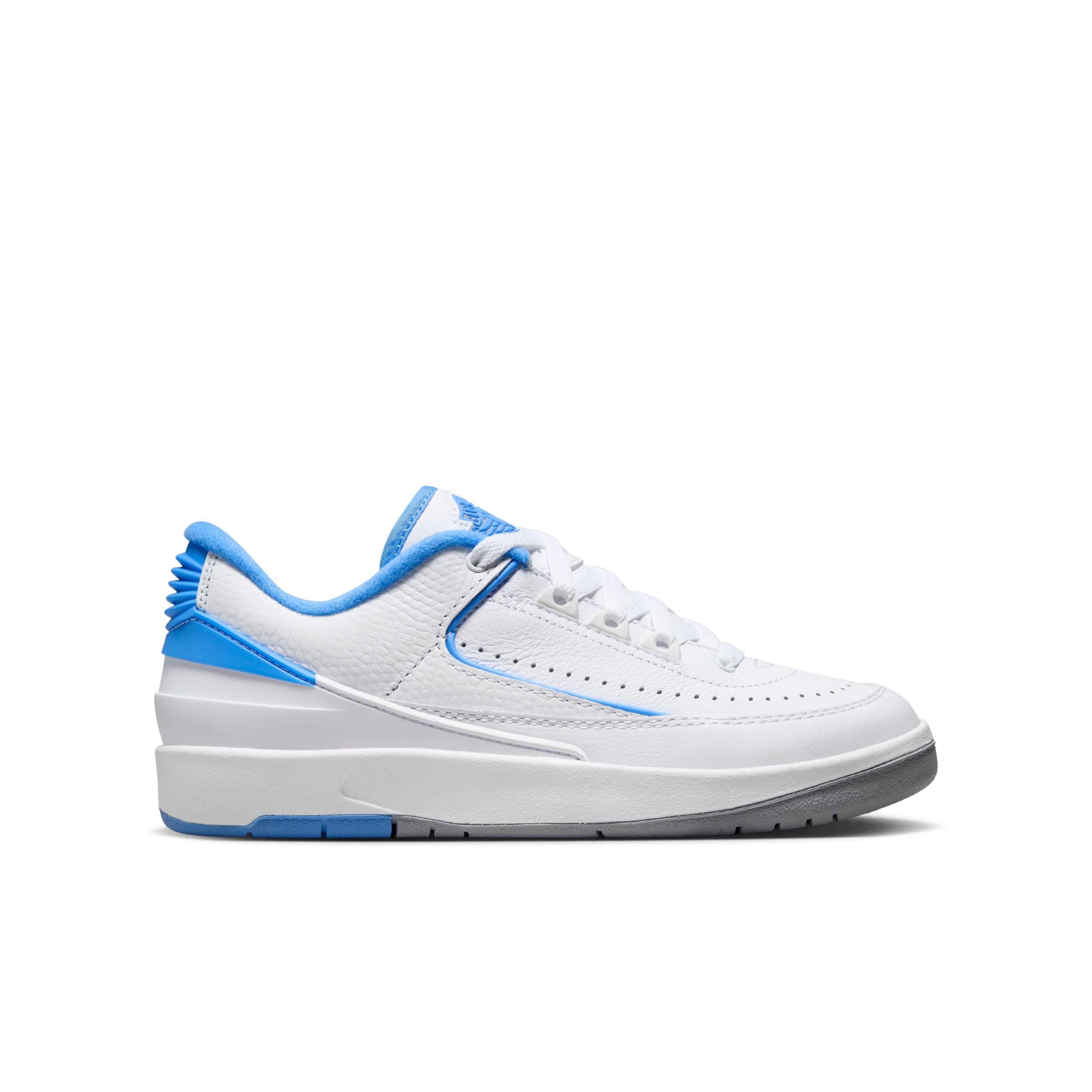 Jordan 2 Retro Low (GS) - &#39;UNC&#39; - White/University Blue/Cement Grey