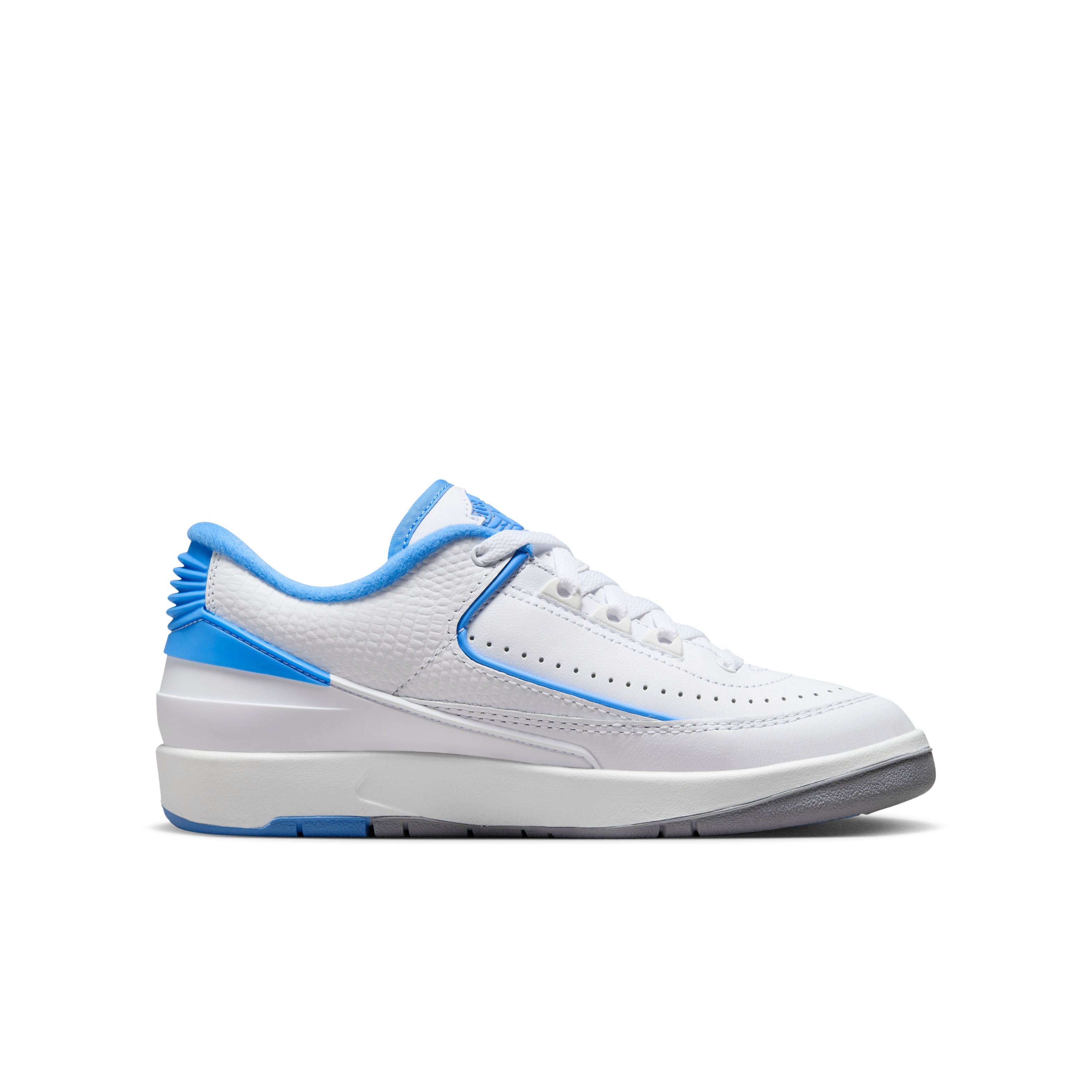 Jordan 2 Retro Low (GS) - &#39;UNC&#39; - White/University Blue/Cement Grey