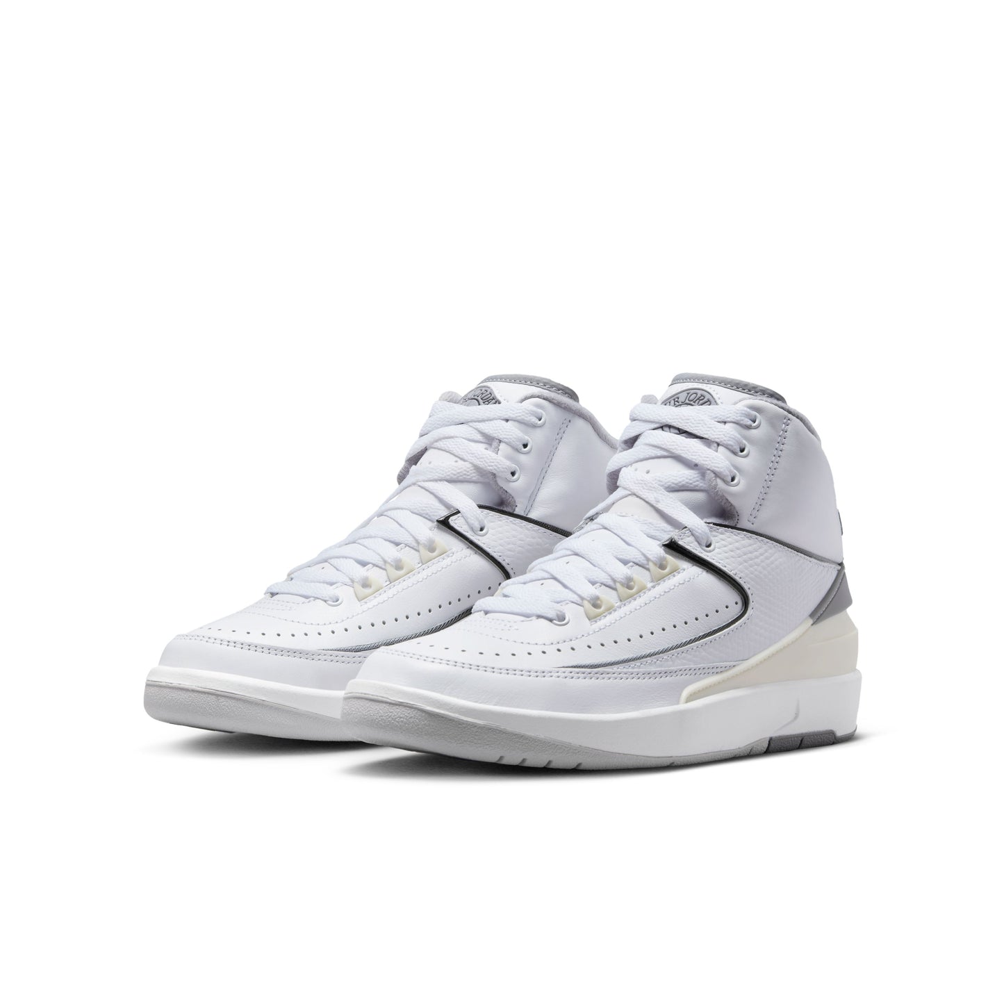 Jordan 2 Retro (GS) - White/Cement Grey/Sail/Black