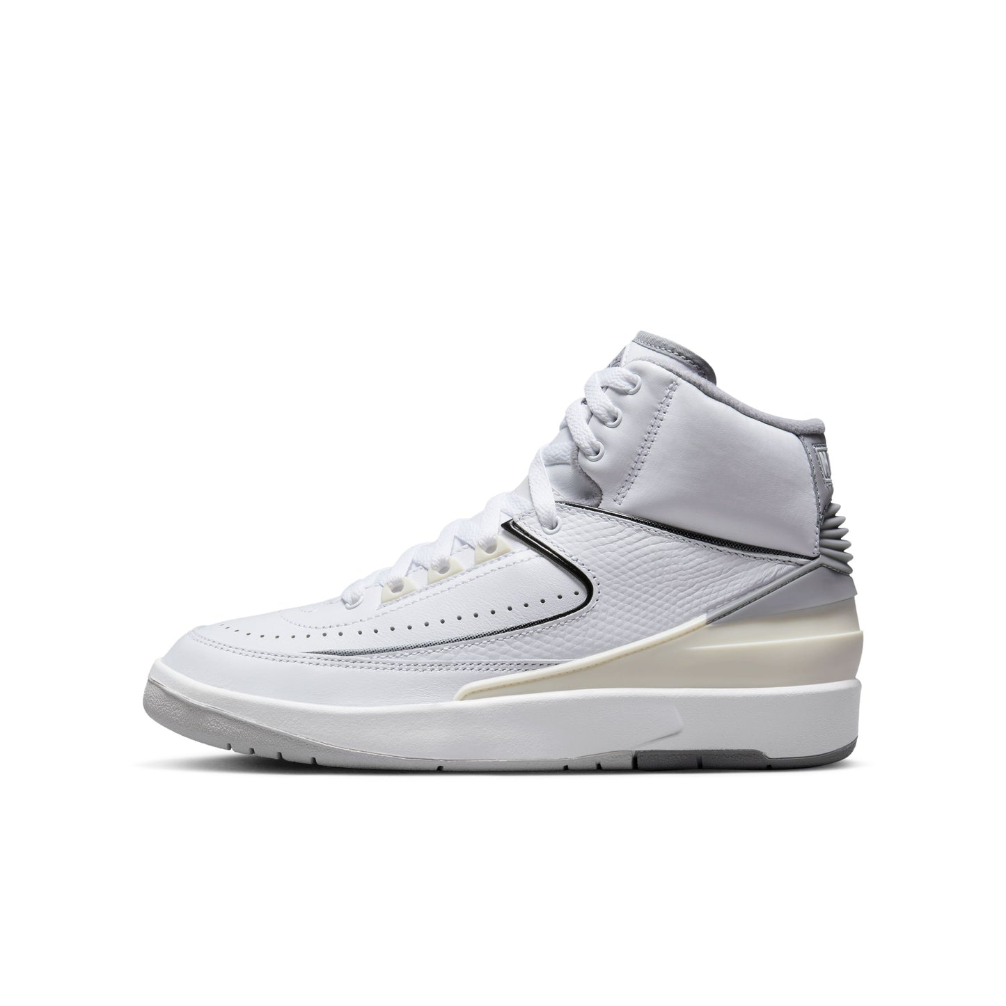 Jordan 2 Retro (GS) - White/Cement Grey/Sail/Black