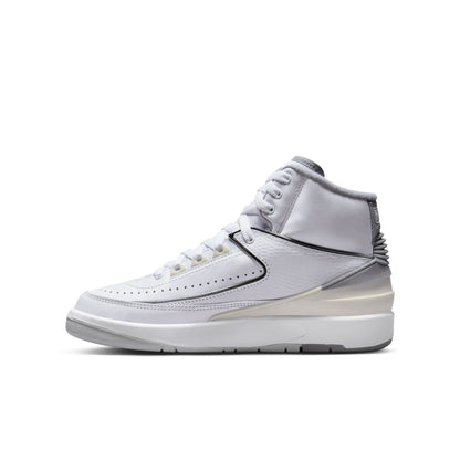 Jordan 2 Retro (GS) - White/Cement Grey/Sail/Black