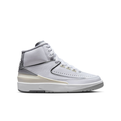 Jordan 2 Retro (GS) - White/Cement Grey/Sail/Black