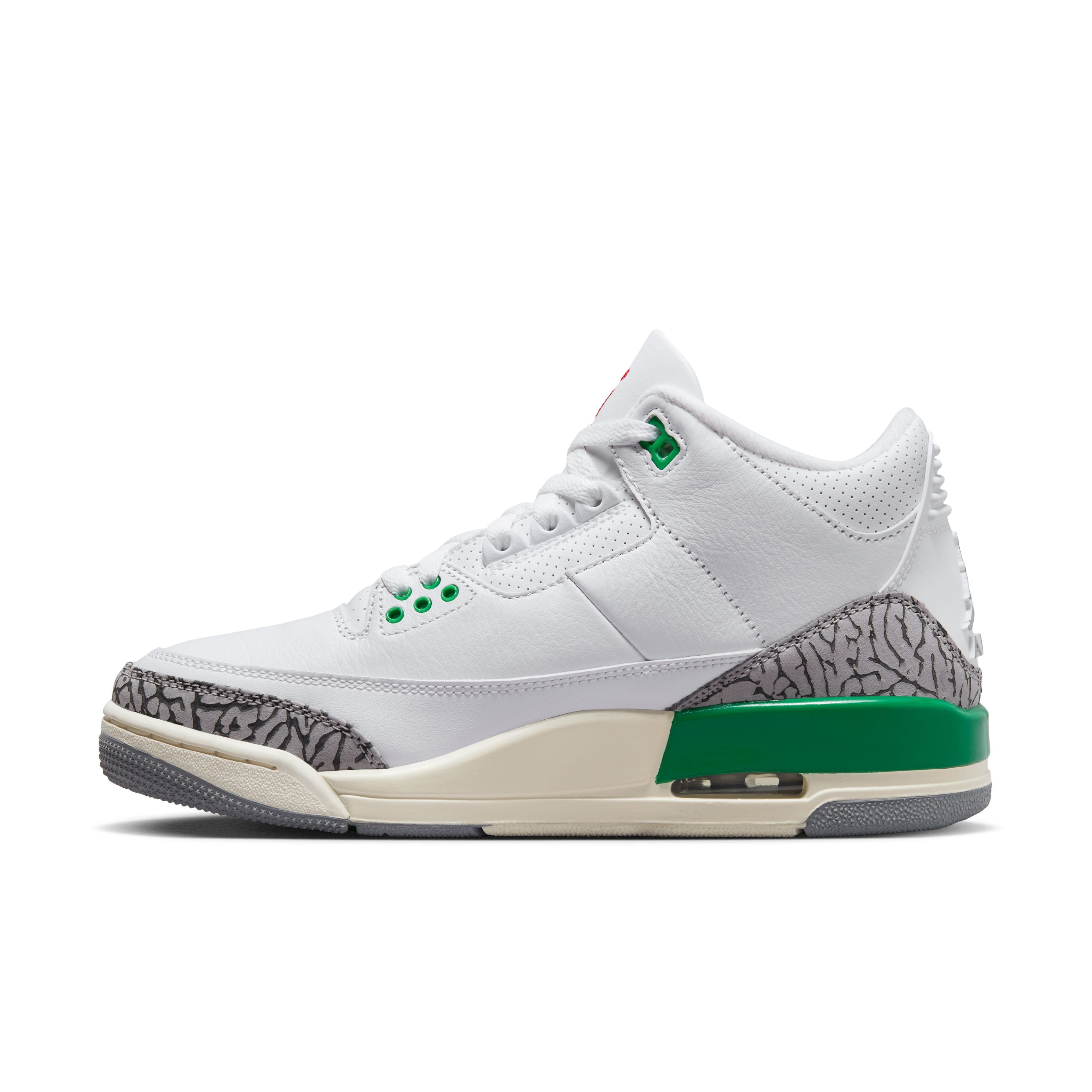 Jordan 3 Retro - &#39;Lucky Green&#39; - White/Varsity Red/Lucky Green