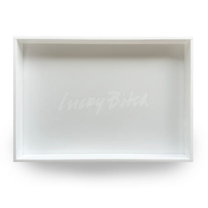 LUCKY BITCH TRAY (MEDIUM) - WHITE