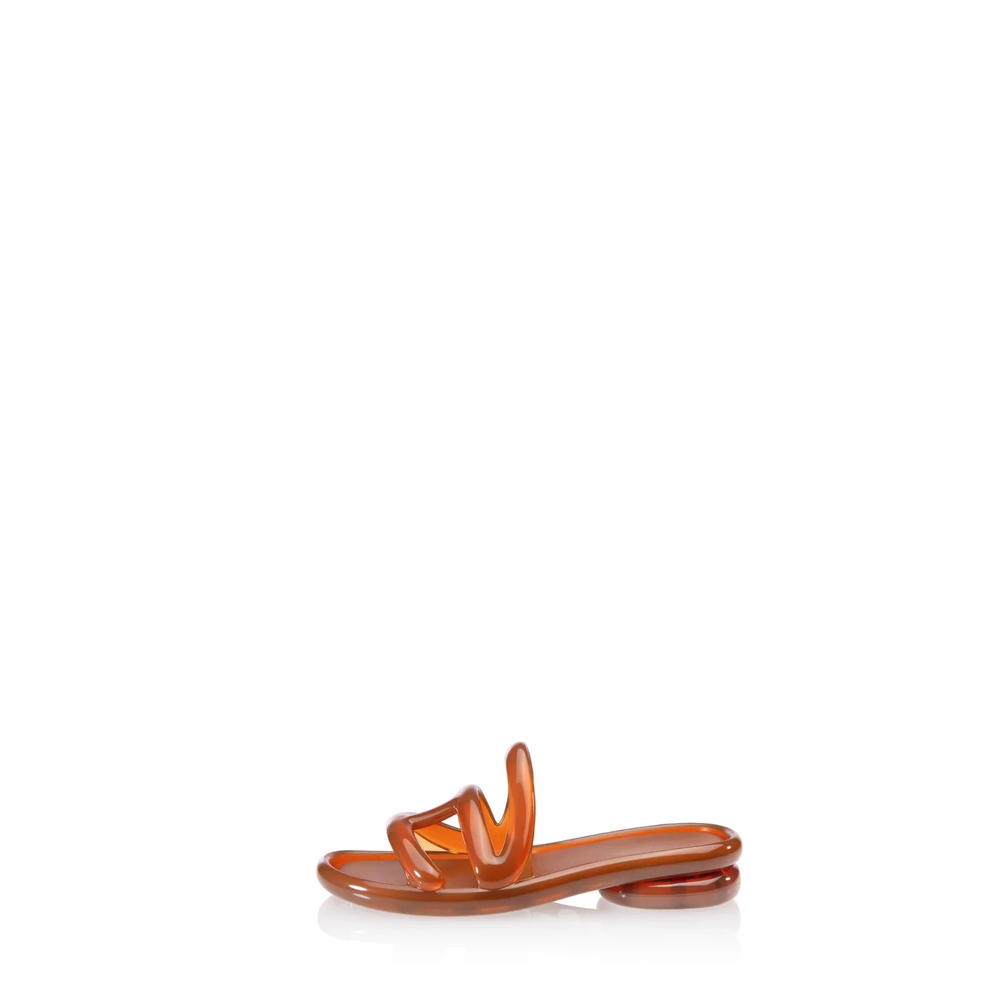 Melissa x Telfar Jelly Slide - Clear Brown