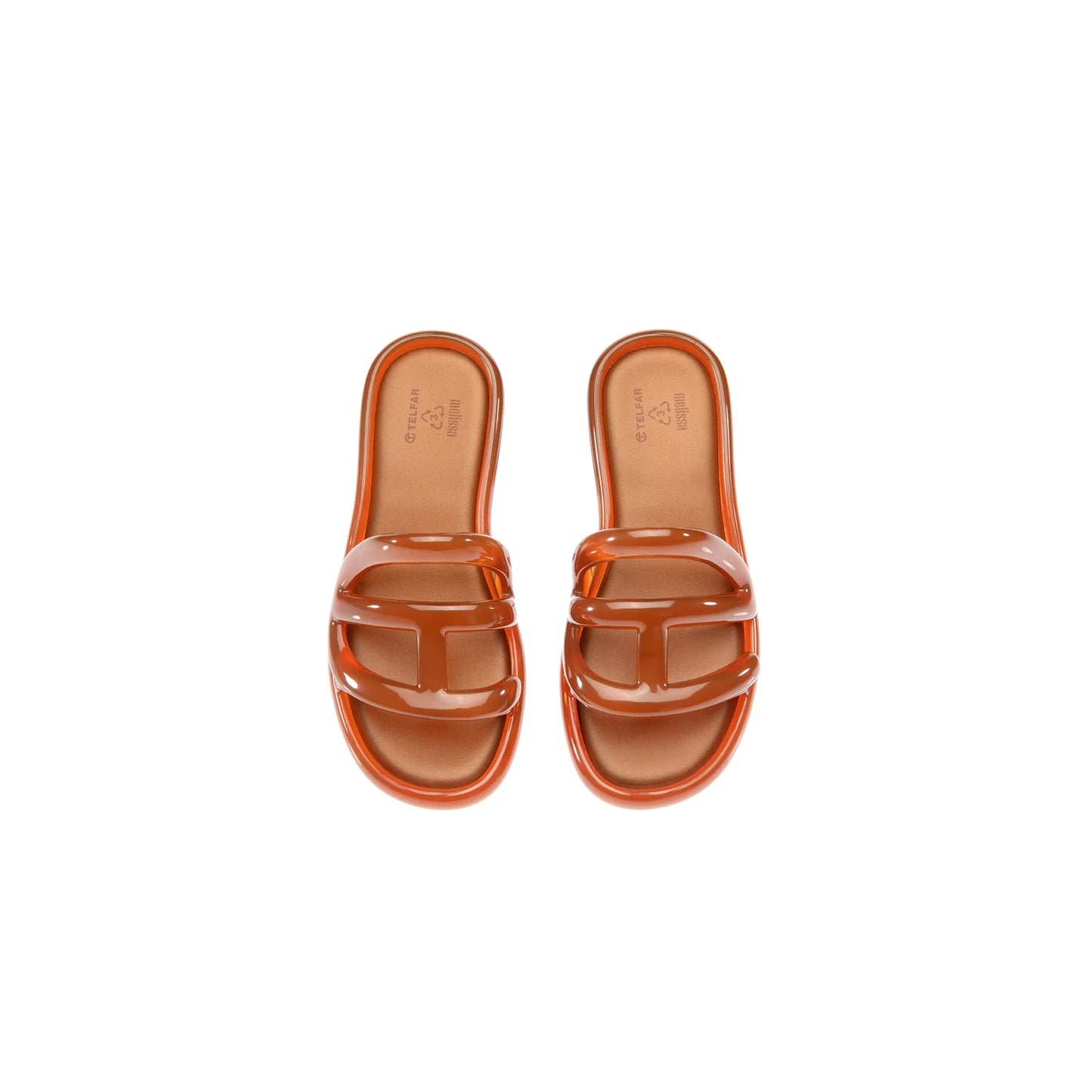 Melissa x Telfar Jelly Slide - Clear Brown