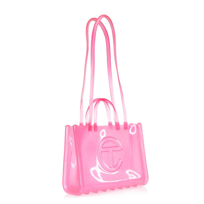 Melissa x Telfar Large Jelly Shopper - Clear Pink