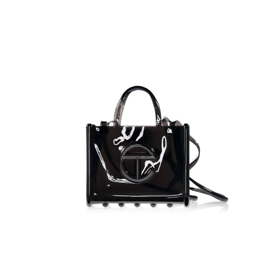 Melissa x Telfar Medium Jelly Shopper - Clear Black