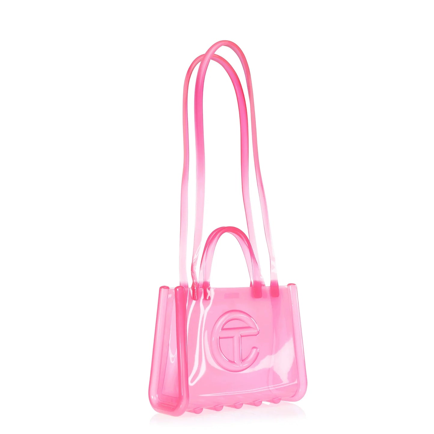 Melissa x Telfar Medium Jelly Shopper - Clear Pink