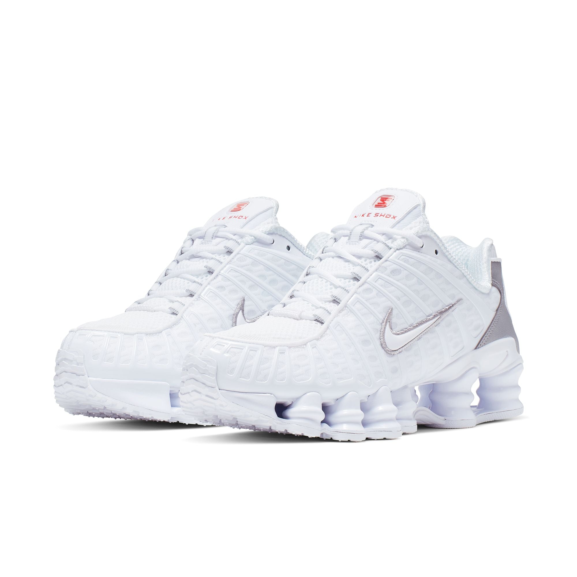 NIKE SHOX TL WHITE/WHITE-METALLIC SILVER-MAX ORANGE – MAKEWAY