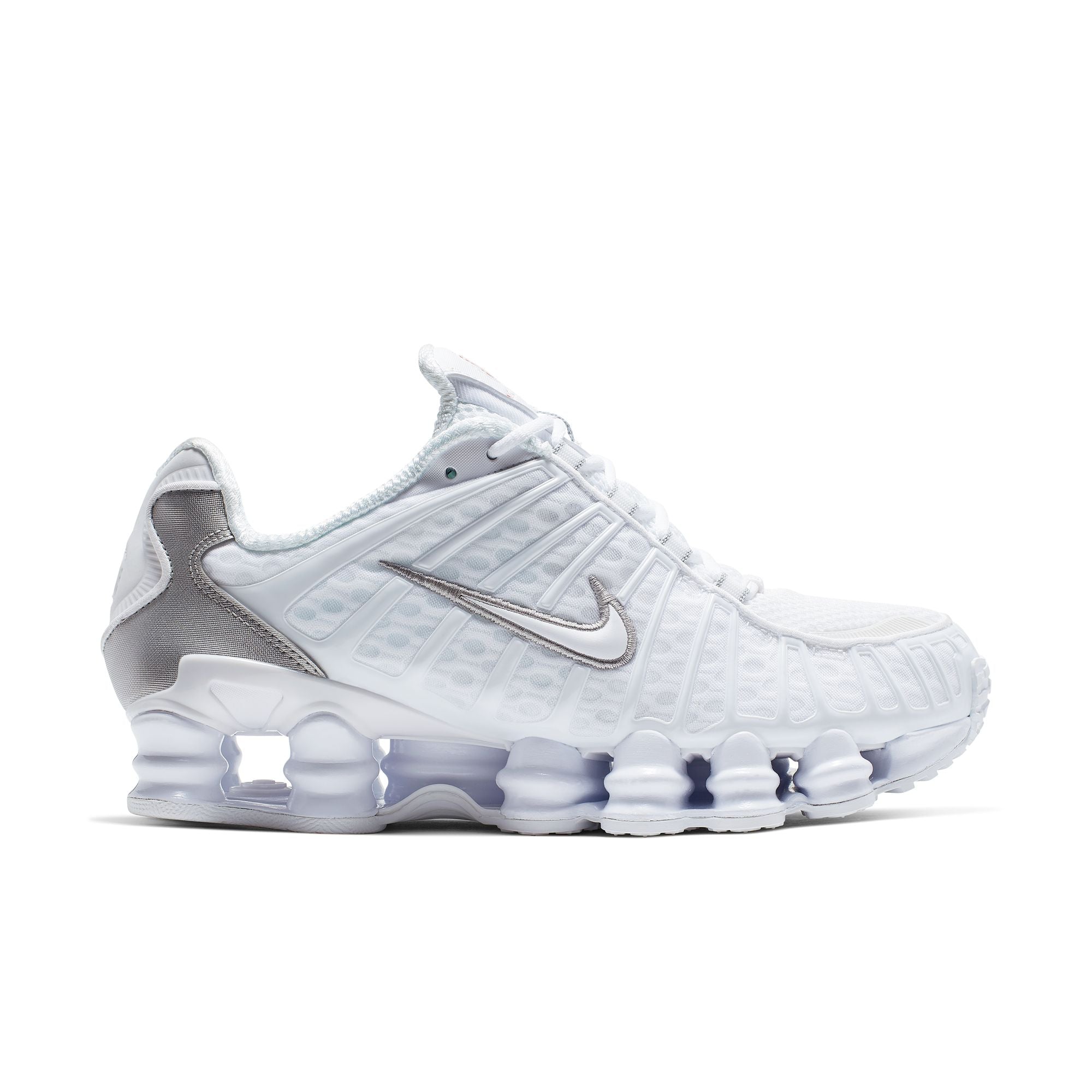 NIKE SHOX TL WHITE/WHITE-METALLIC SILVER-MAX ORANGE – MAKEWAY