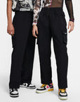 NSW Essential High-Rise Woven Cargo Pants - Black/White
