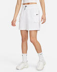 NSW Essential High-Rise Woven Shorts - White/Black