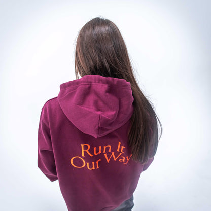 Run It Our Way Unisex Hoodie - Mighty Maroon