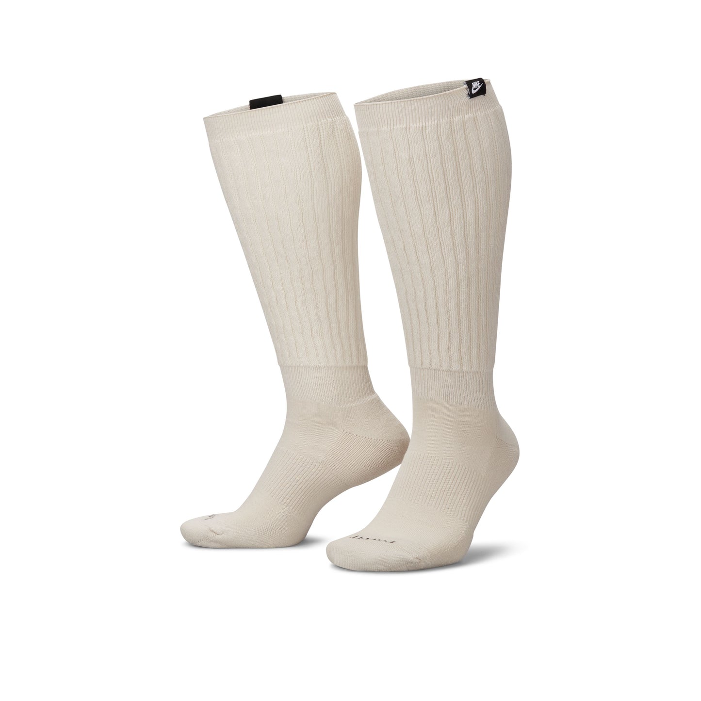 Slouchy Cushioned Crew Socks - Light Bone