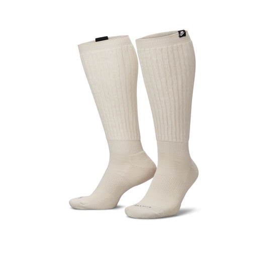 Slouchy Cushioned Crew Socks - Light Bone